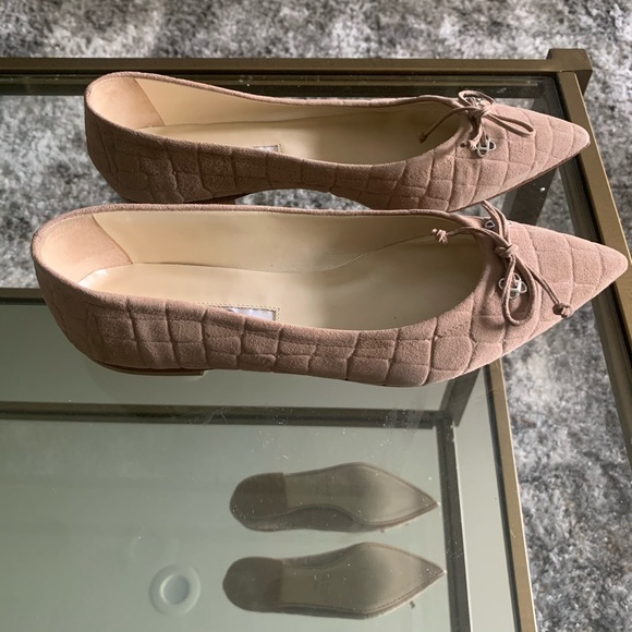 Oscar de la Renta Aiden Suede Flats - Picture 2 of 6